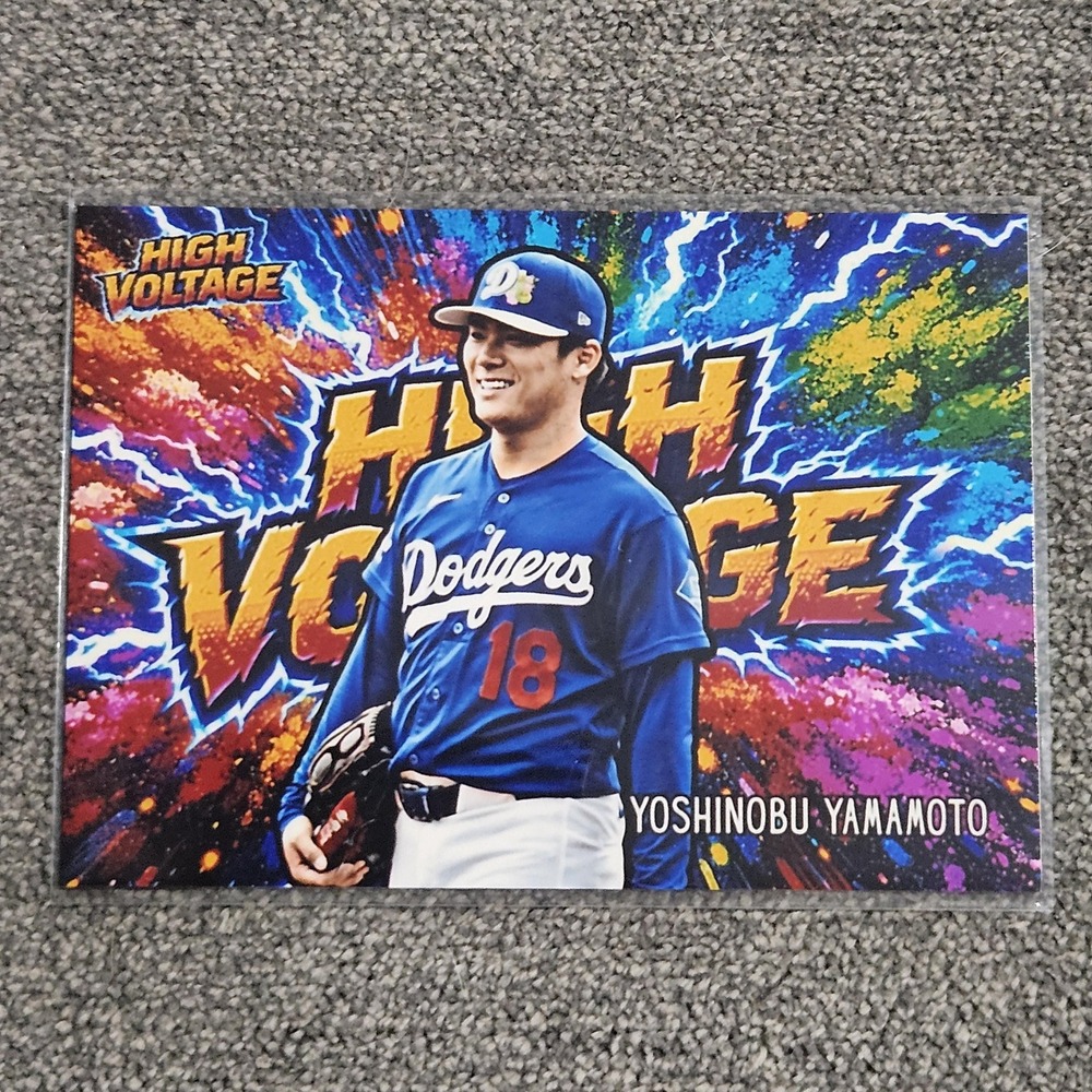Yoshinobu Yamamoto CUSTOM Baseball Card
